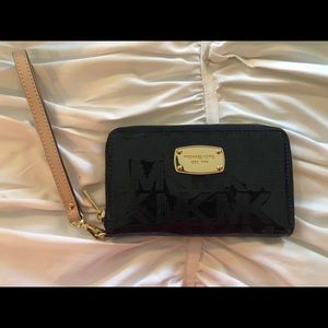 Michael Kors Black Wristlet